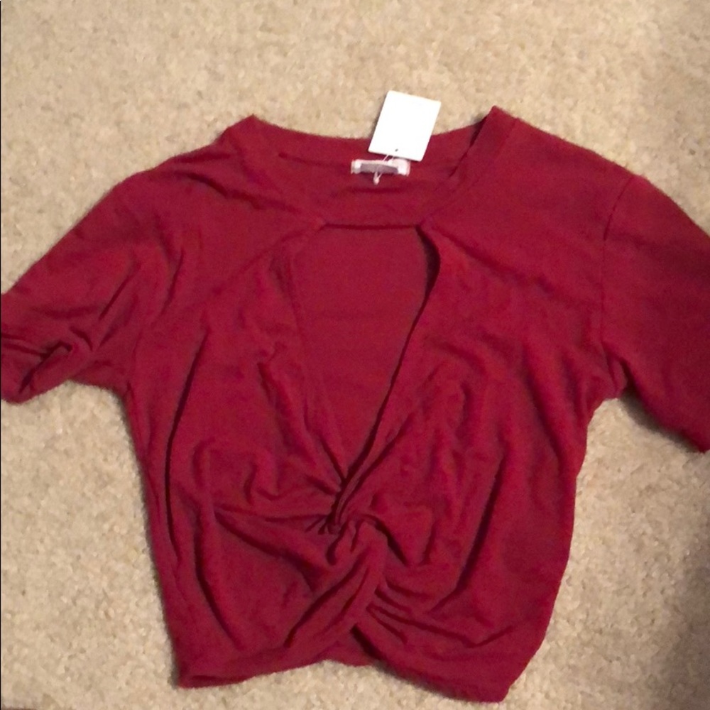 Urban outfitters red crop top